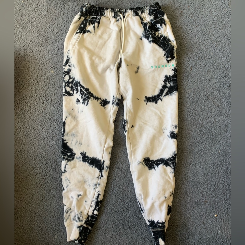 YoungLA, m, black and white, joggers